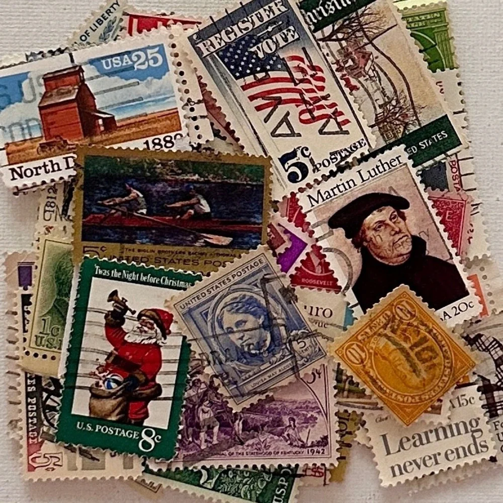Pack of 50 Antique and Vintage US Postage Stamps